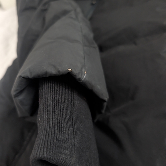 Mackage Kay Long Black Puffer Coat with Fur Trim - Picture 4 of 9